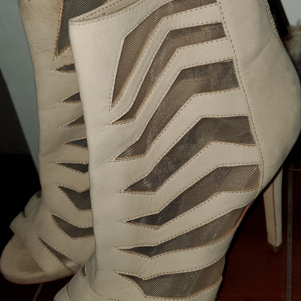 GUESS Suede Heels with Zippers